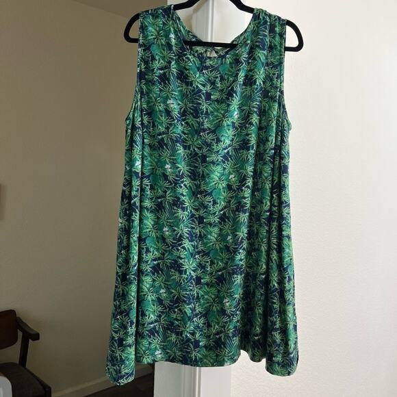 Tropical Shift Dress Sleeveless - Picture 1 of 5